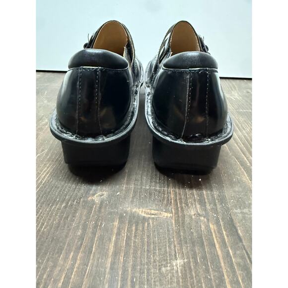 Alegria Black Mules Comfortable Leather Clogs, 38 - Picture 6 of 7